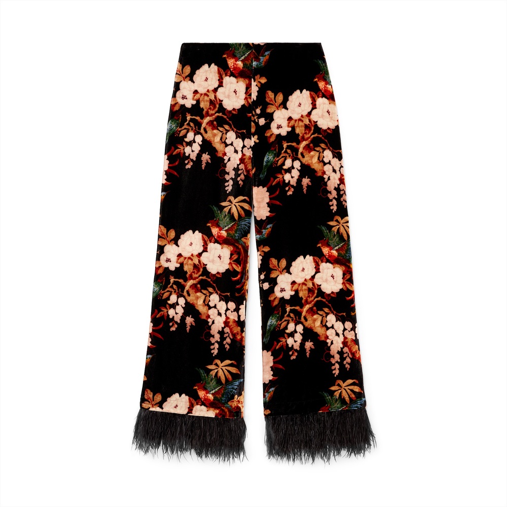 Cara Cara Cordova Pants In Black Birds Of Paradise
