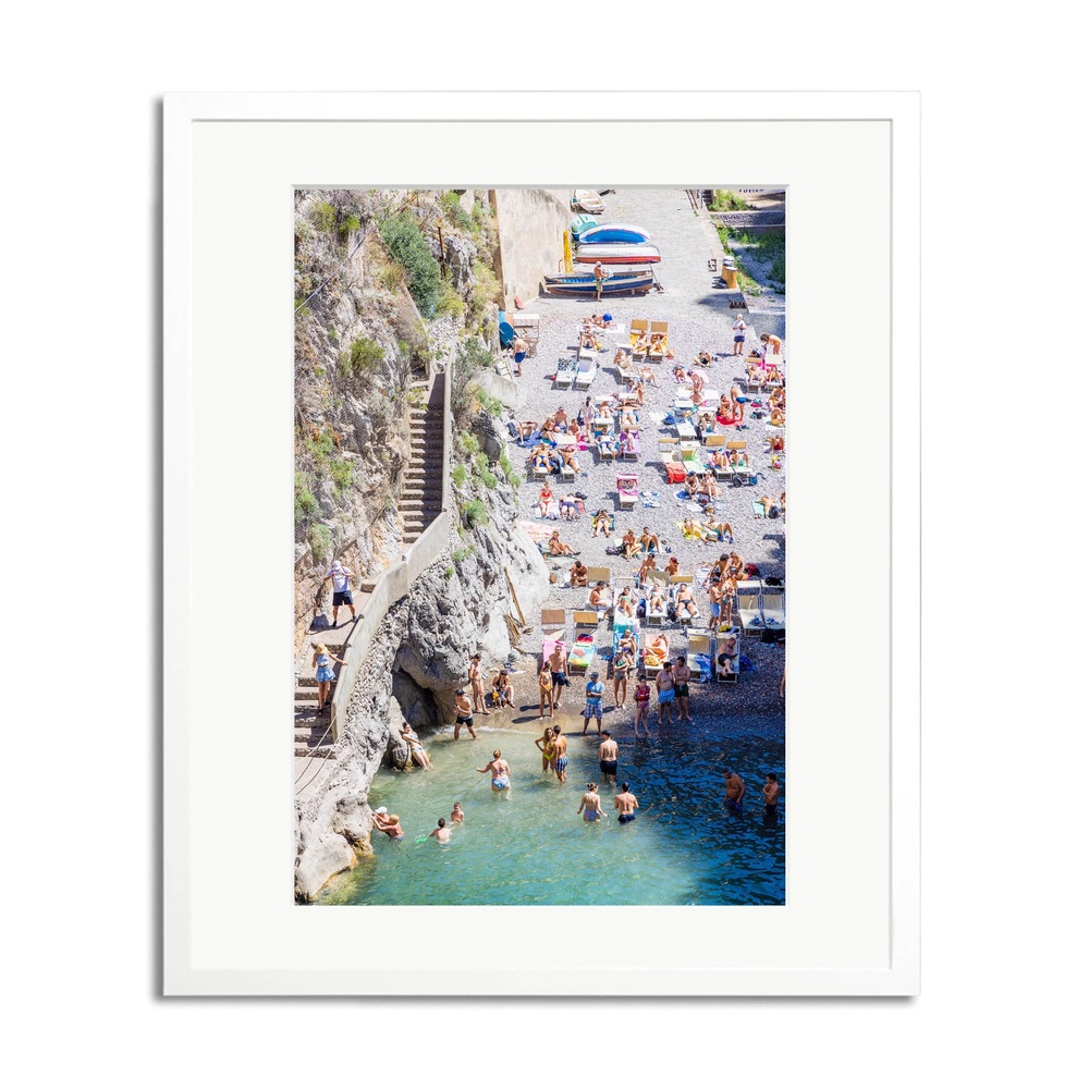 Sonic Editions Fiordo Di Furore Framed Print In White