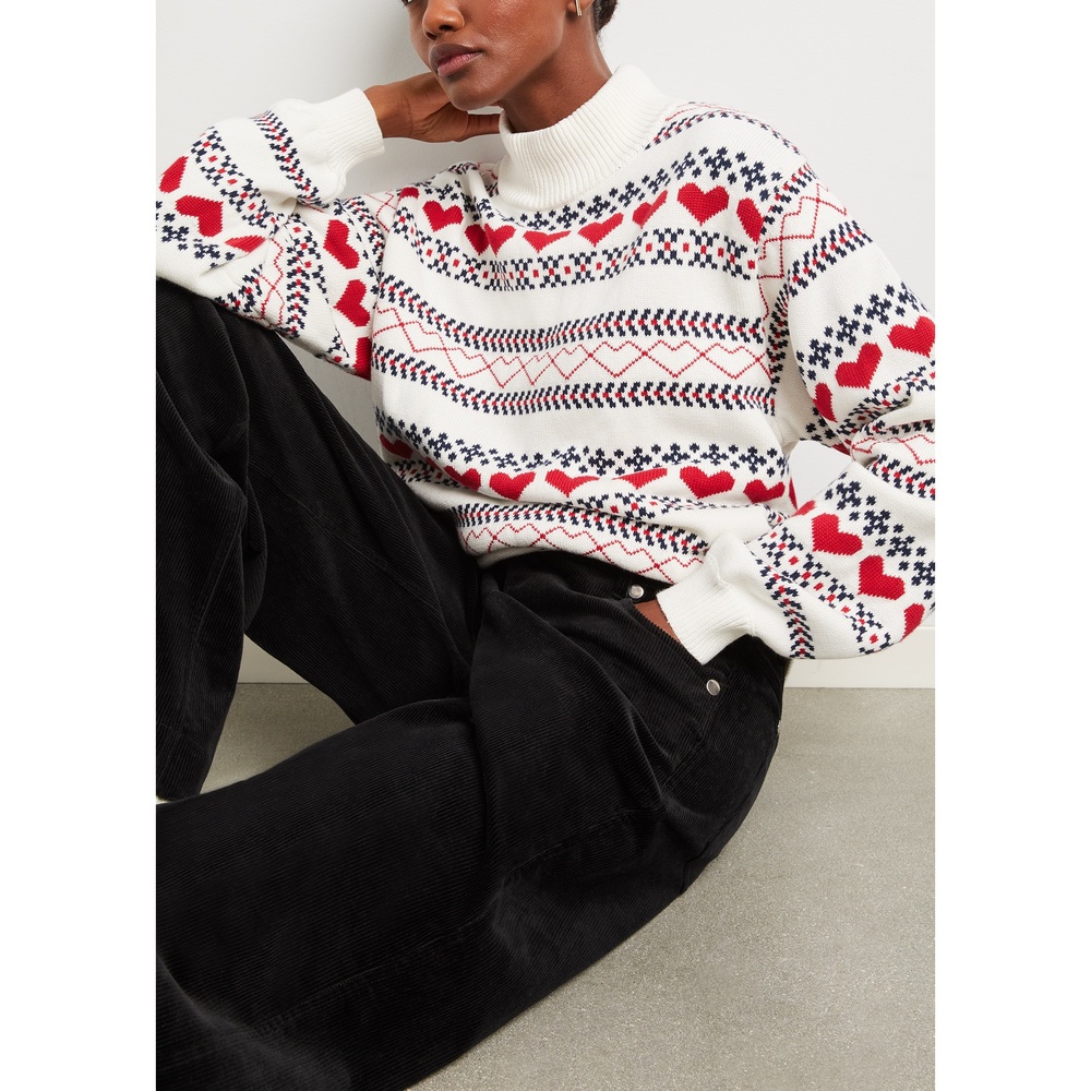 The Upside St. Moritz Knit Crewneck In Novelty, X-Small