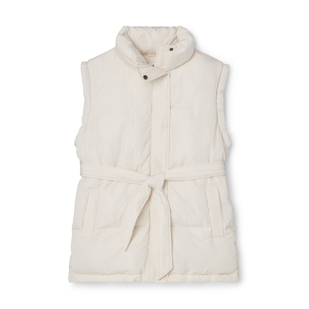 The Upside Oslo Puffer Gilet In Natural, Large