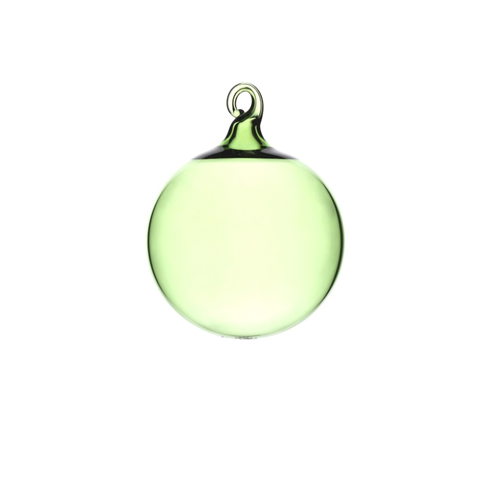R+D.LAB Handblown Italian Glass Ornament In Diamine Green
