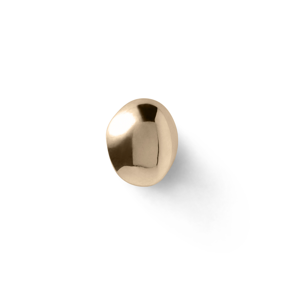 Annika Inez Small Spoon Ring In 14k Gold-plated Sterling Silver