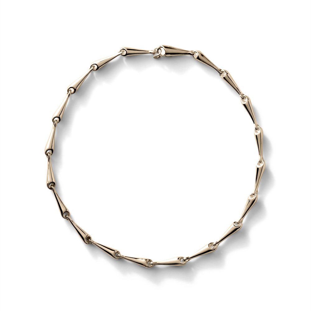 Annika Inez Large Linked Necklace In Gold Plated Sterling Silver