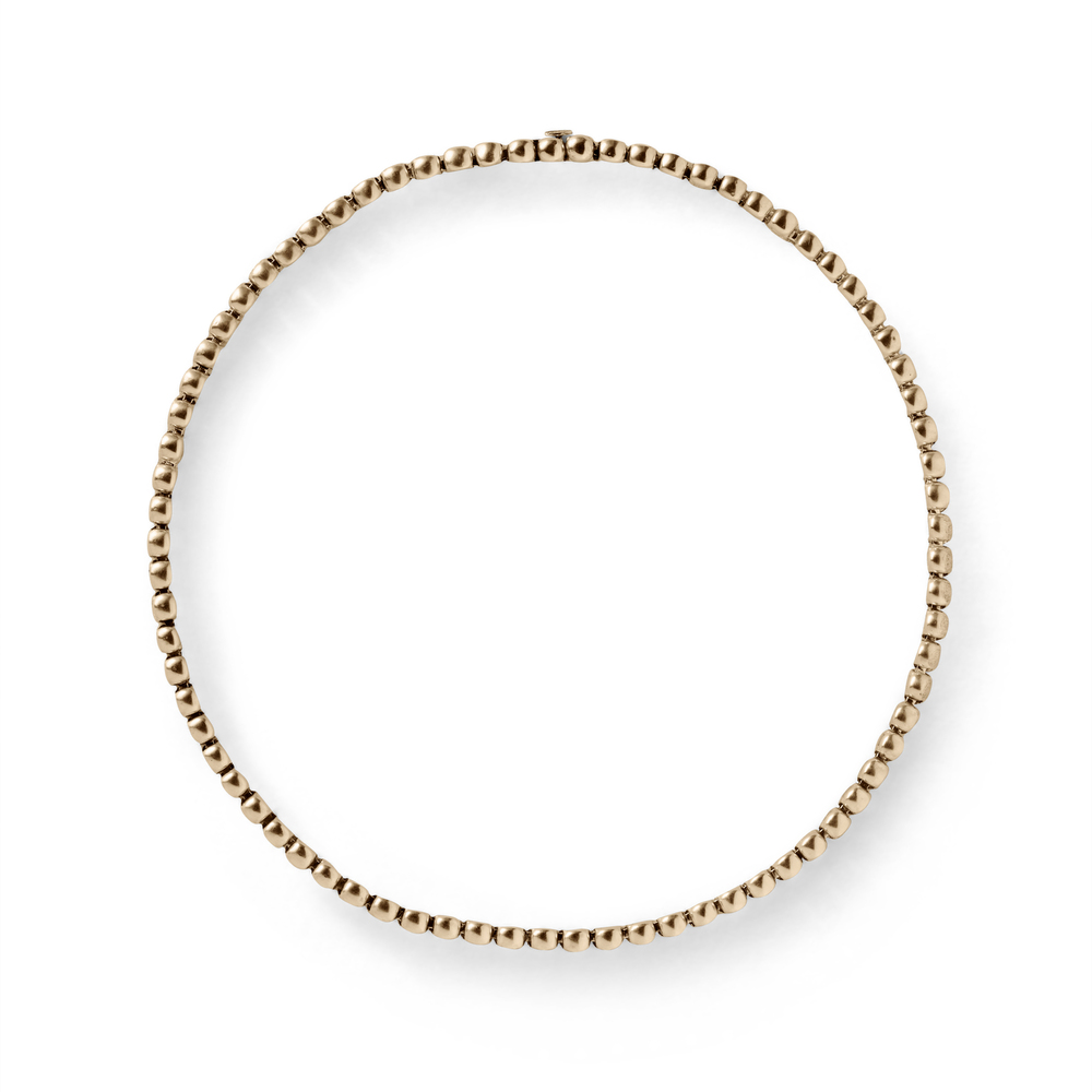 Annika Inez Tennis Necklace In Gold Plated Sterling Silver