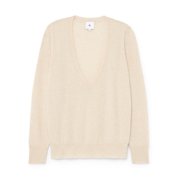 G. Label by goop Lilian V-Neck Sweater | goop