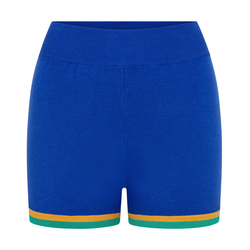 Nagnata Retro Shorts In Lapis | Tropic Green