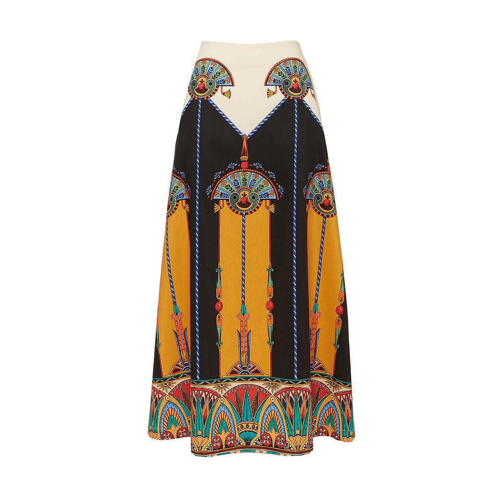 La Doublej A-long Skirt In Aswan_ivory