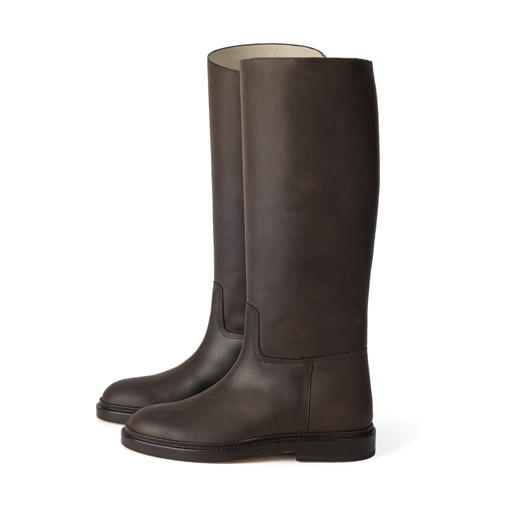 Legres Model 80 Riding Boot In Brown On Brown Sole