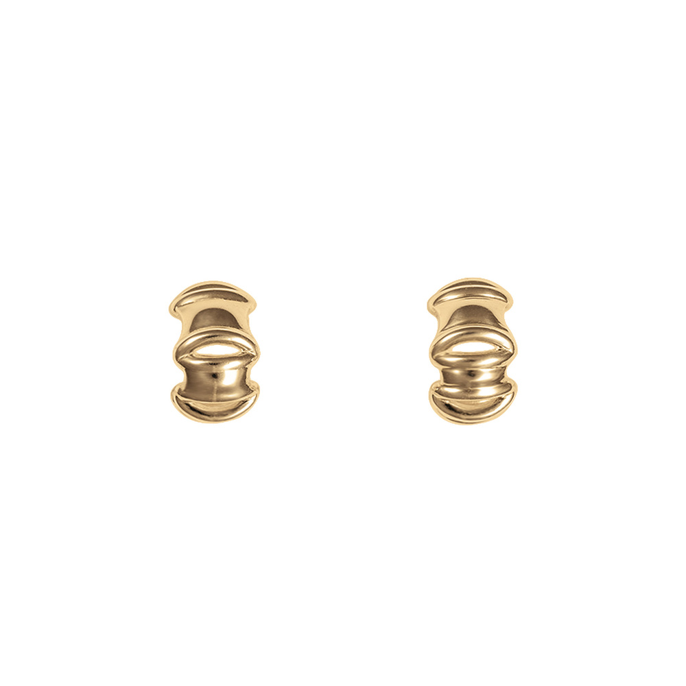 Sapir Bachar Gold Wreath Hoops Earring In 24K Gold-Plated Sterling Silver