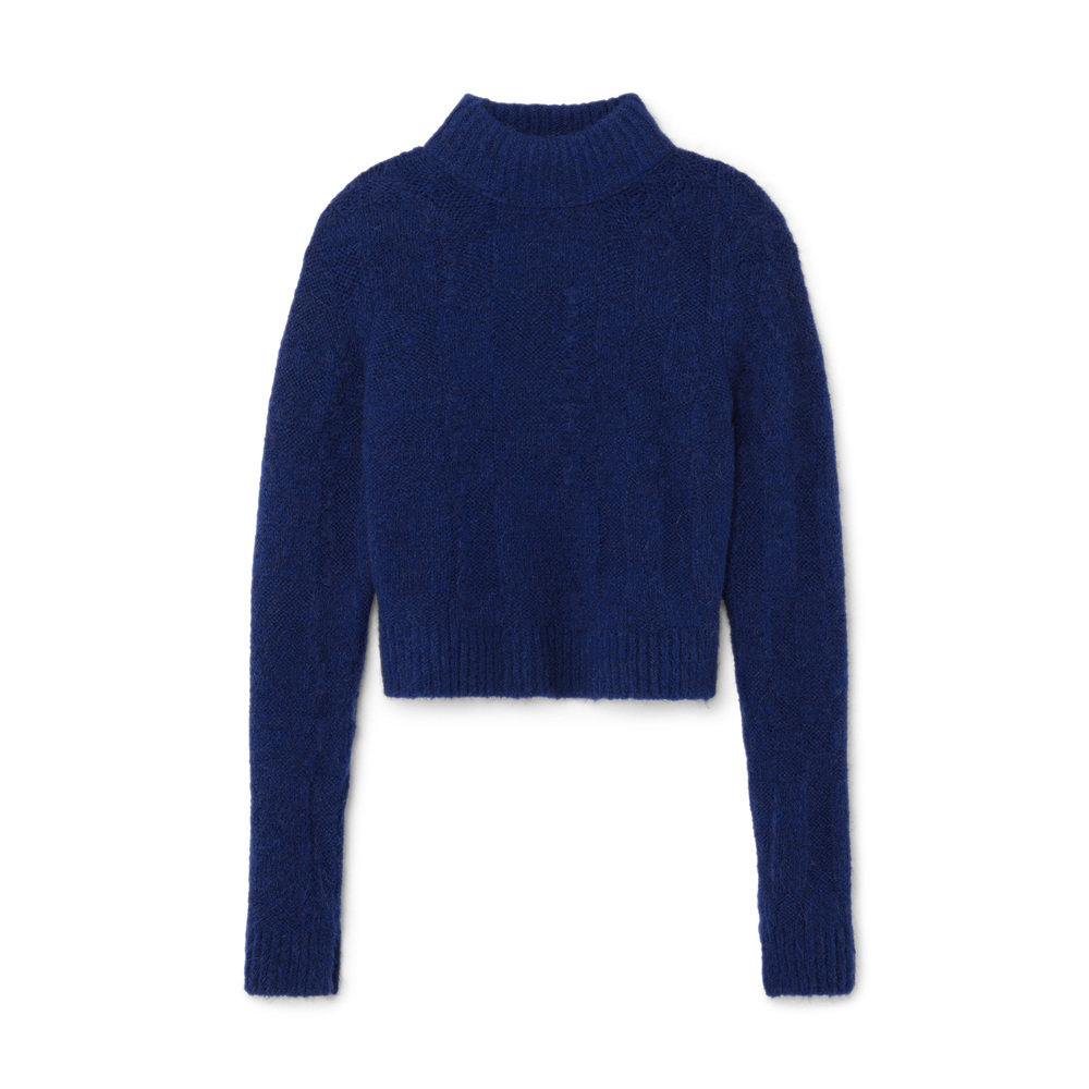 Shop Proenza Schouler White Label Brigitt Sweater In Cobalt Melange