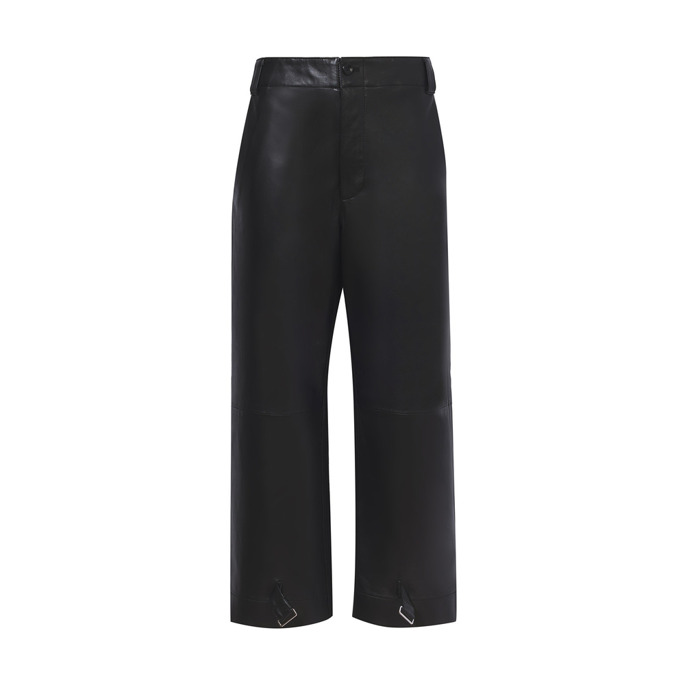 Proenza Schouler White Label Kay Leather Pants In Black, Size 4