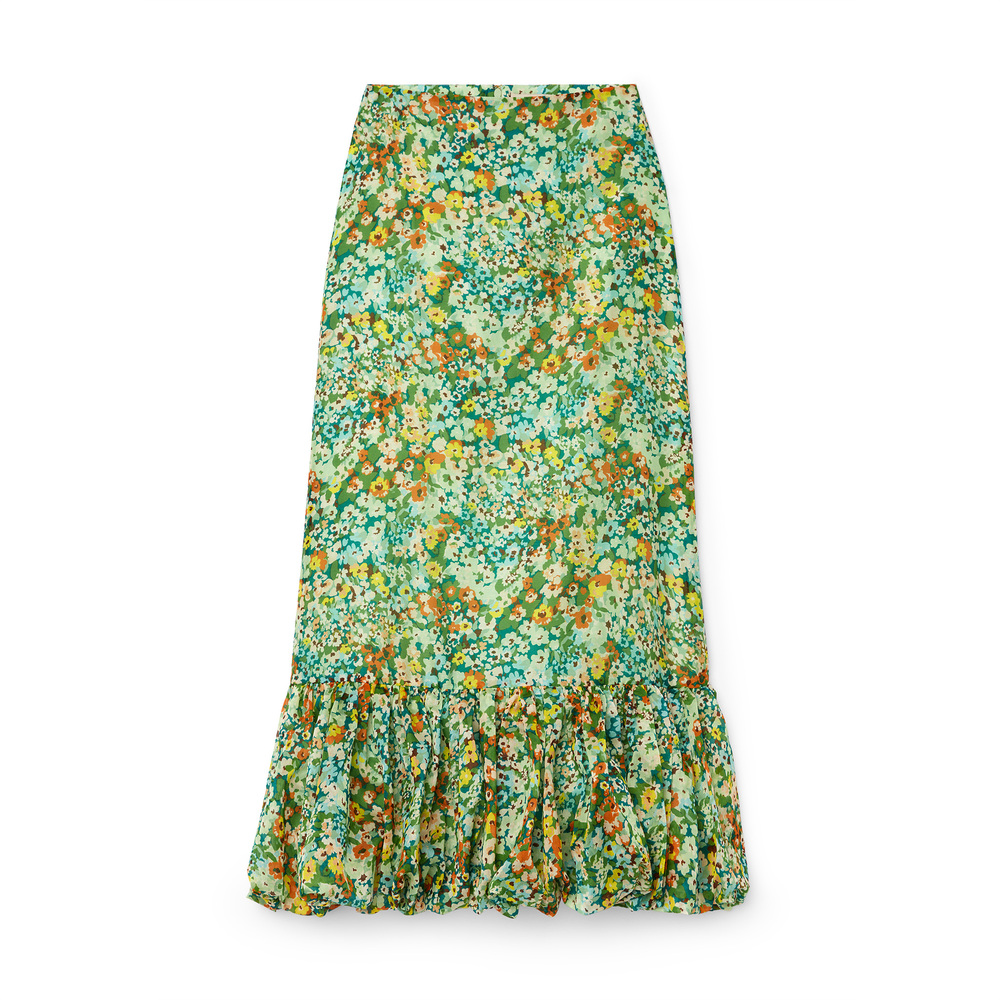 ALEMAIS Francis Bubble Skirt In Multi, Size AU14