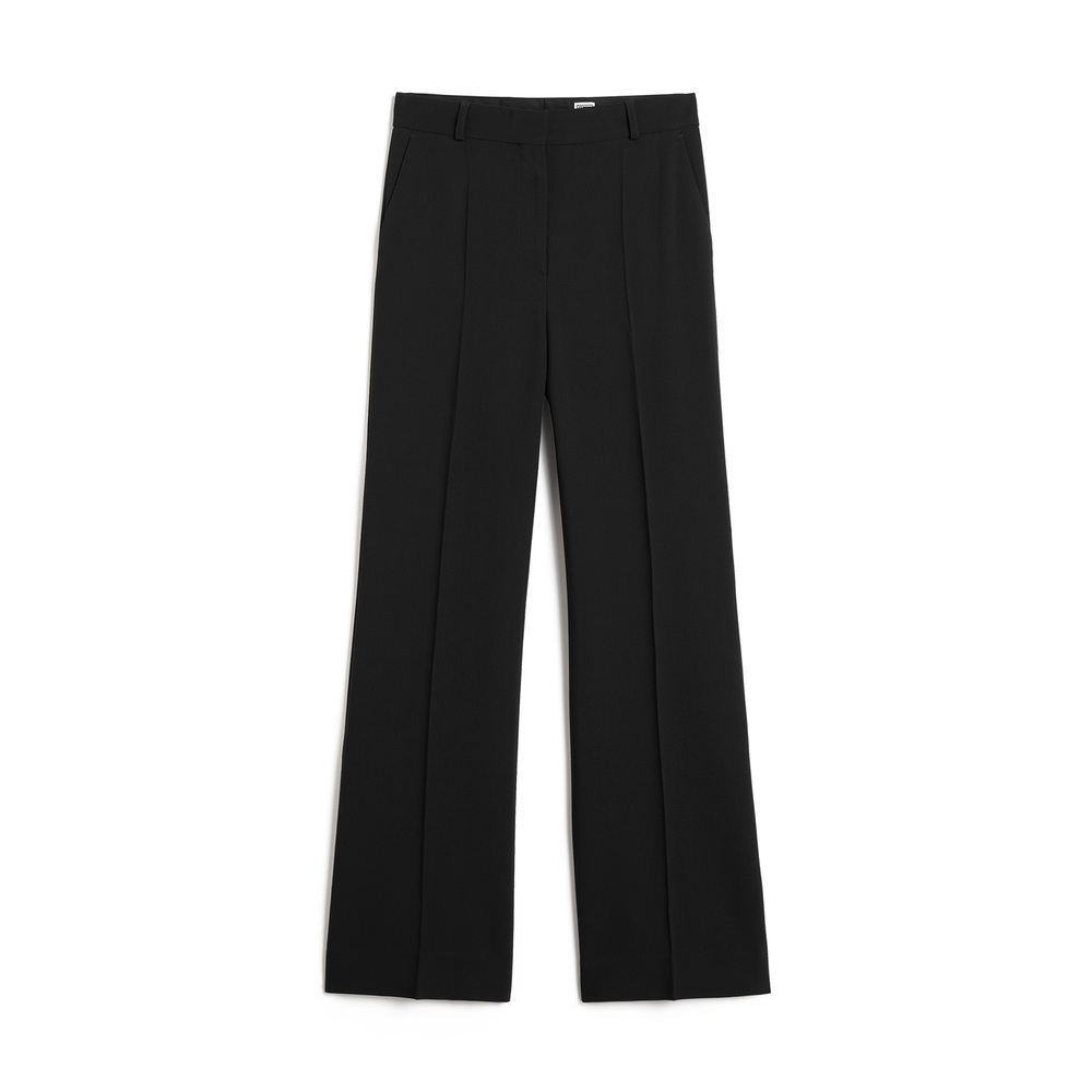 Toteme Flared Evening Trousers In Black, Size FR 34