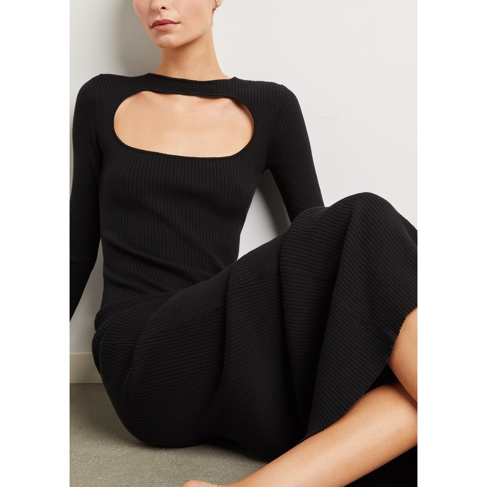 Skin Priyanka Cut-Out Dress In Black, Medium
