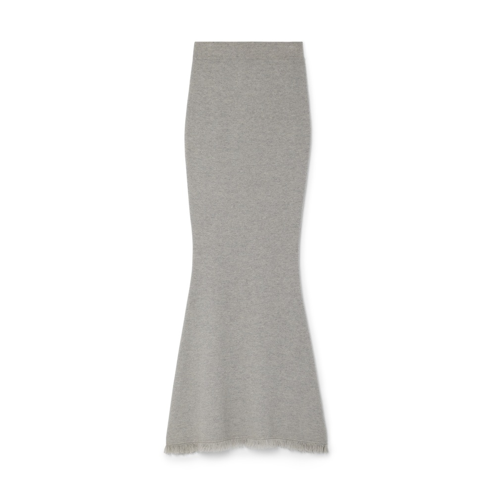Lisa Yang Sofia Skirt In Dove Grey, Size 2