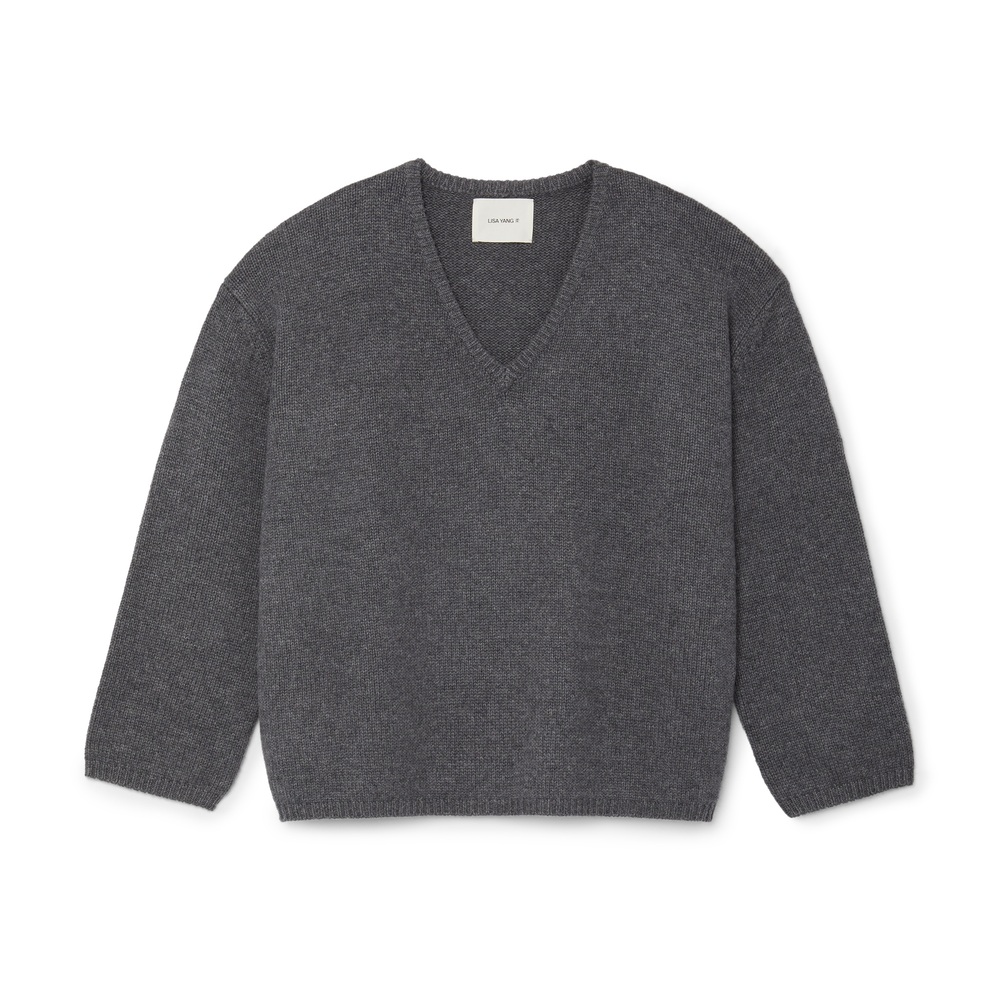 Lisa Yang Mona Sweater In Graphite, Size 0