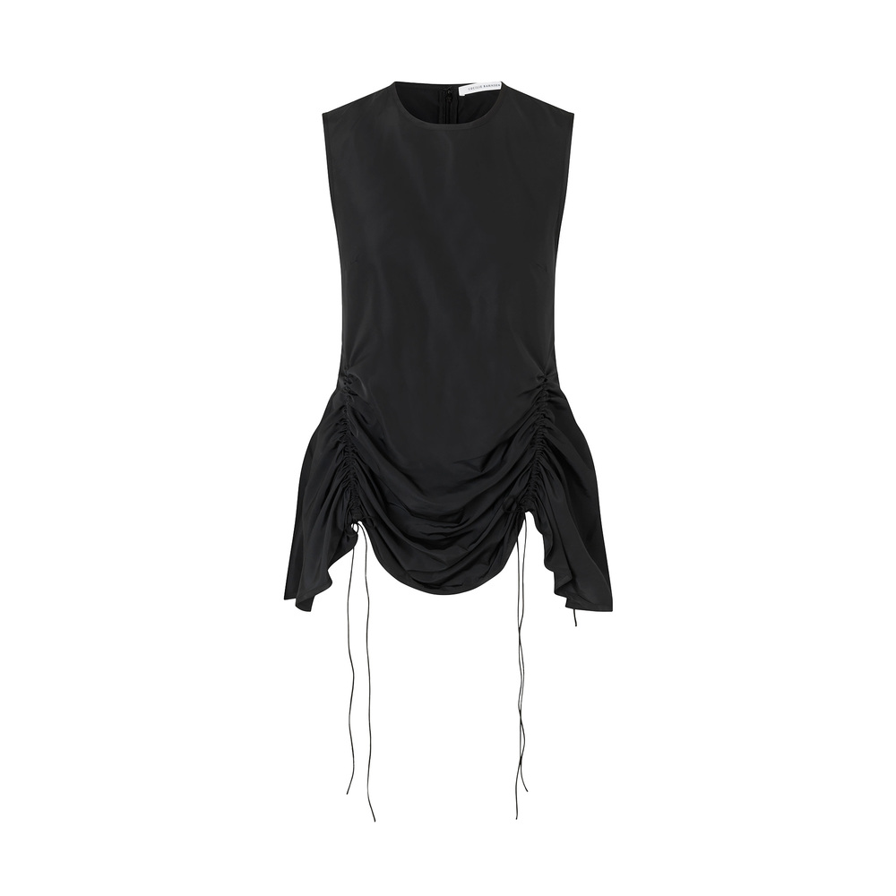 Cecilie Bahnsen Unika Top In Black, Size 6