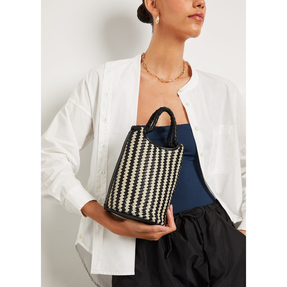 Bembien Lina Bucket Bag In Noir Stripe