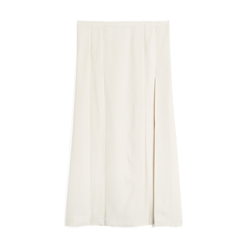 Totême Pleated Wrap Skirt In Snow