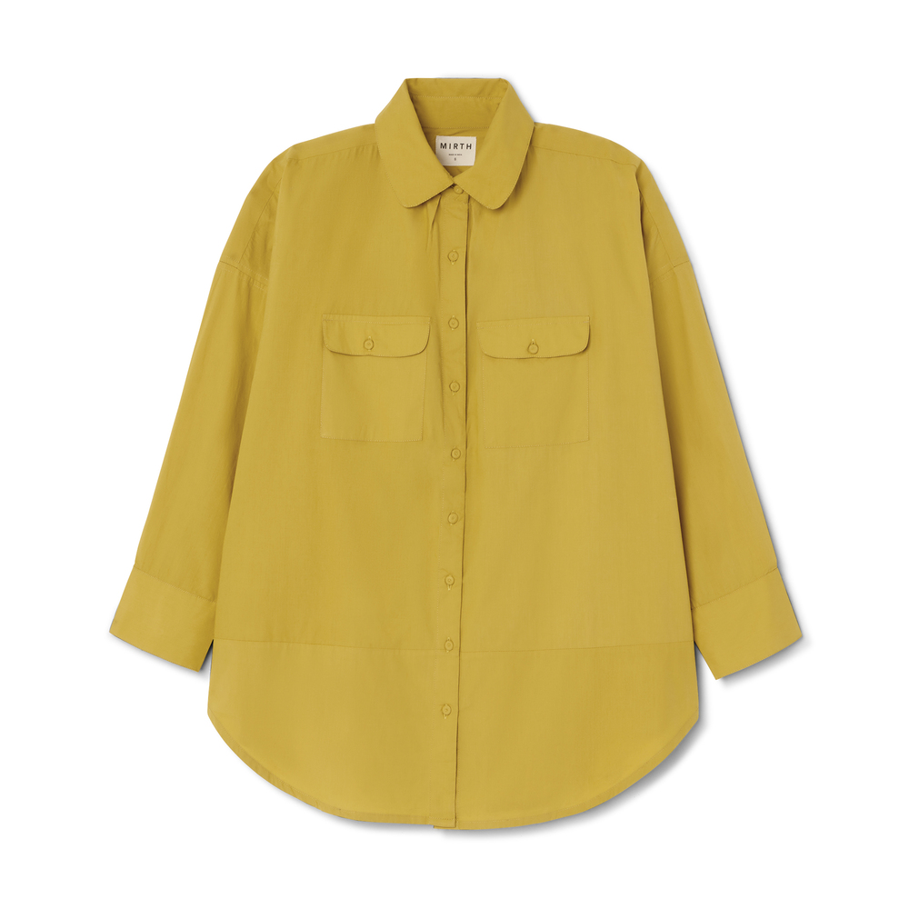 Mirth Kyoto Blouse In Gilded Poplin, Large