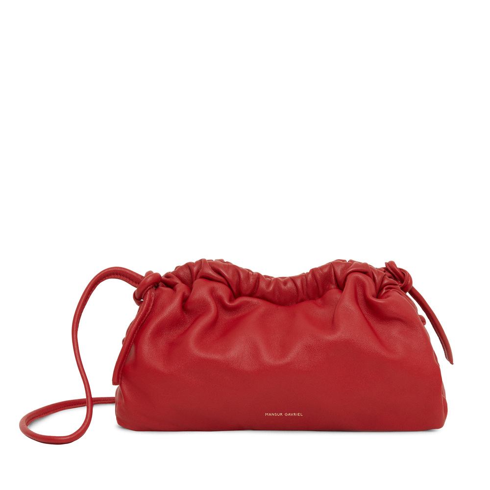 Mansur Gavriel Mini Cloud Clutch Handbag In Flamma