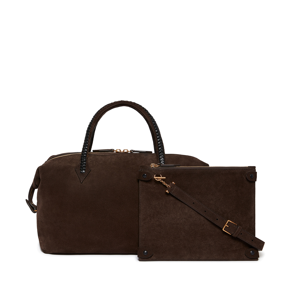 Metier Perriand City Bag In Black W/Chocolate