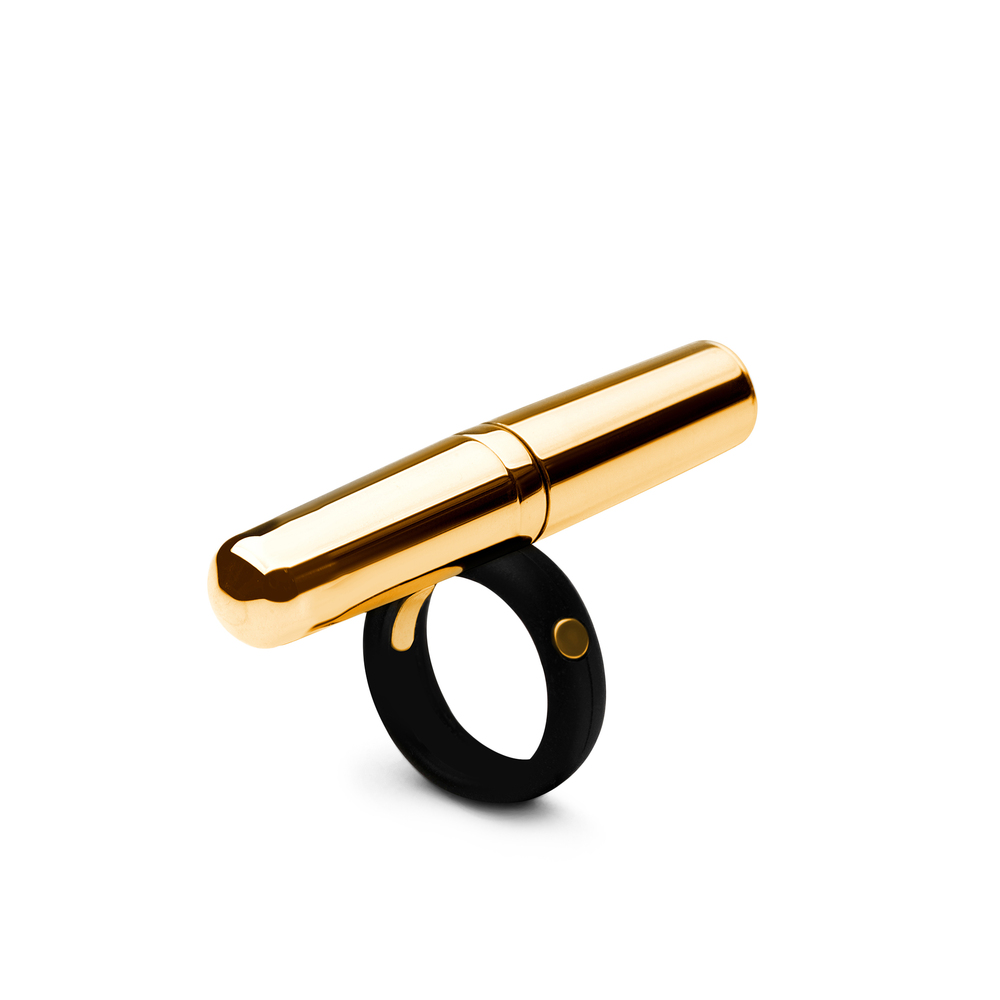 Crave Tease Vibrator Ring In 24K Gold, Small
