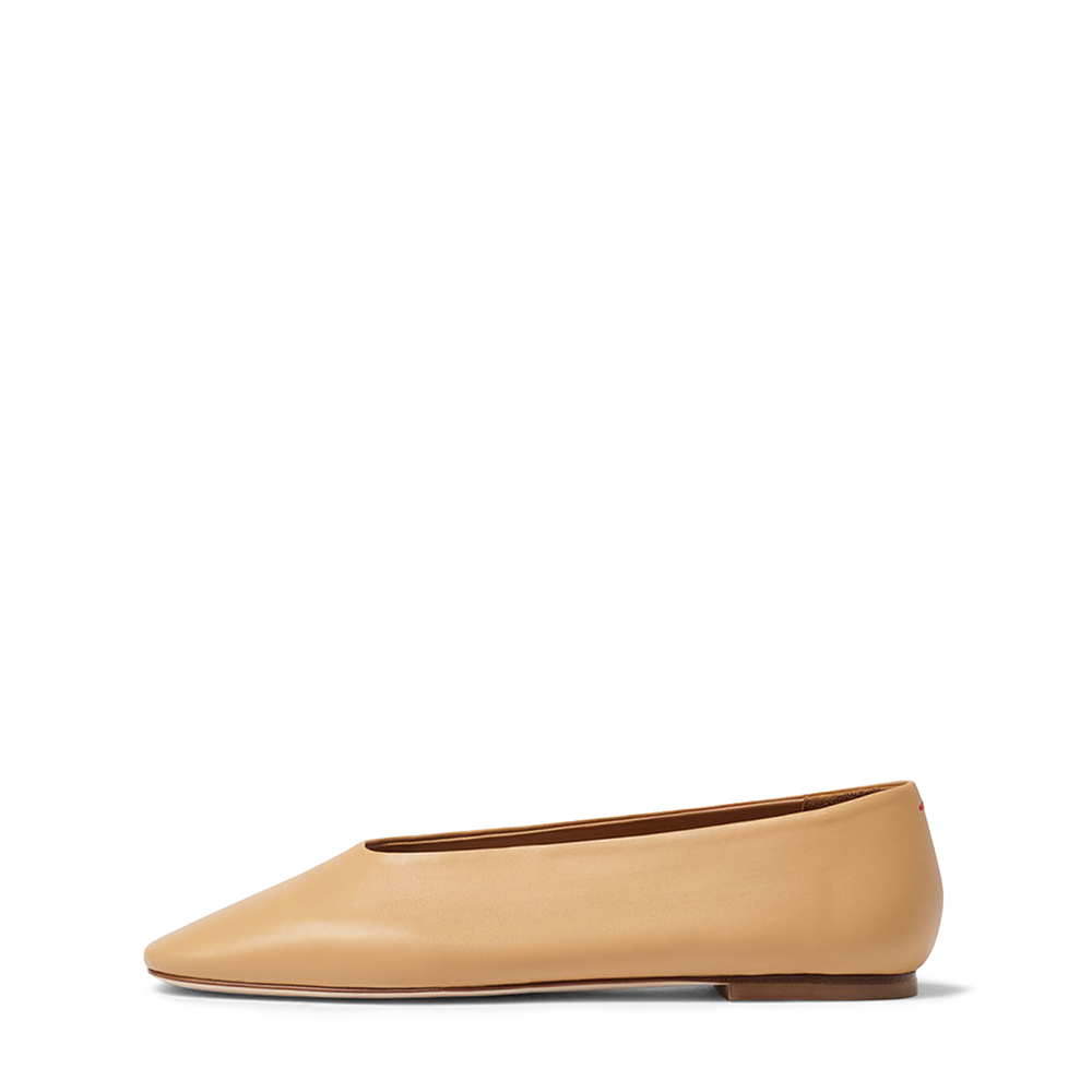 Aeyde Kirsten Flats In Chai, Size IT 39