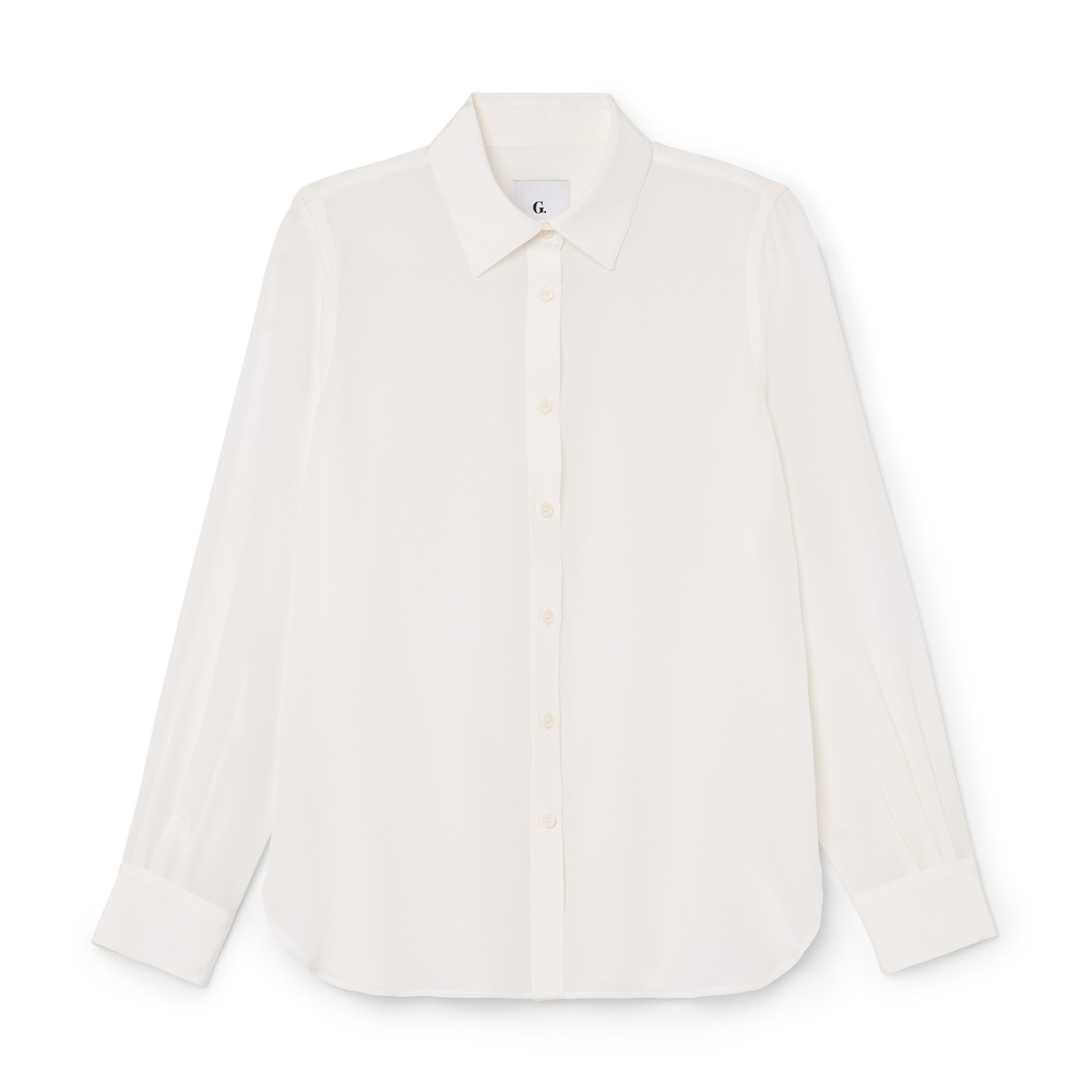 G. Label By Goop O'neill Silk Boy Button-down In White