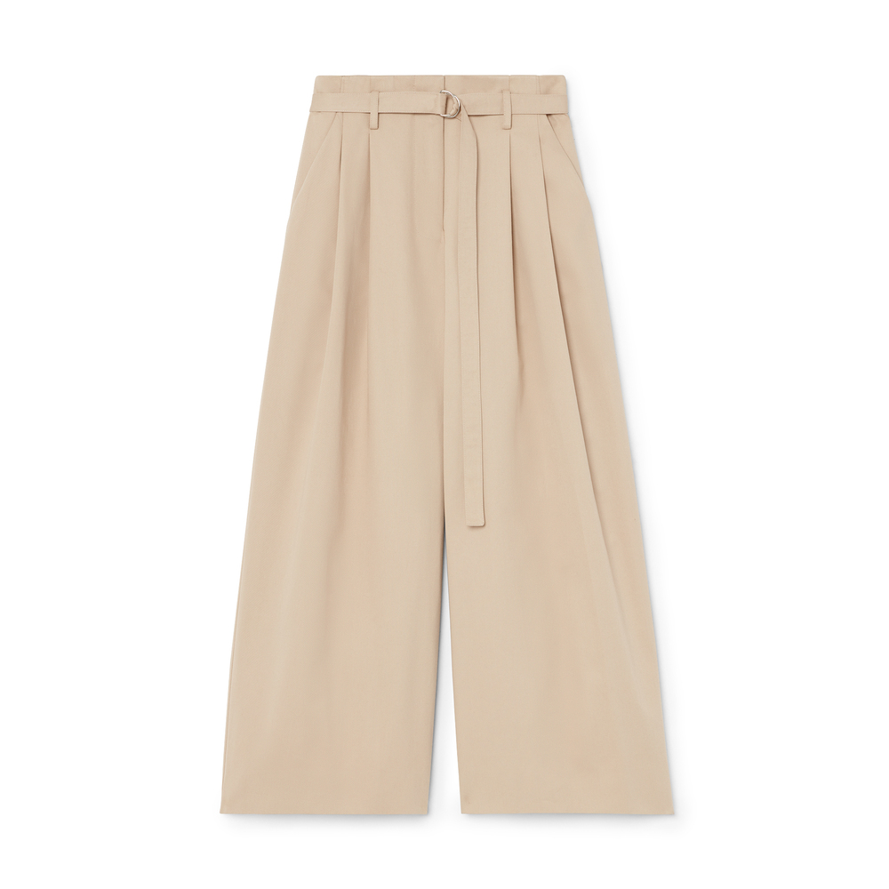 G. Label By Goop Juju High-waisted Cropped Pants In Khaki