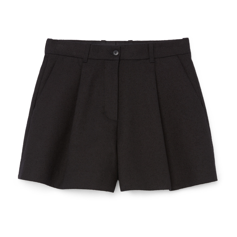 House Of Dagmar Mini Suit Shorts In Black