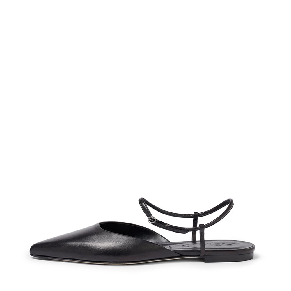 Aeyde May Pointed-Toe Flats In Black, Size IT 36.5