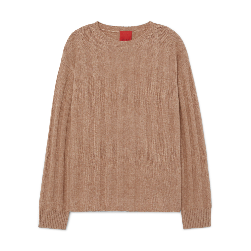 Cashmere In Love Millie Oversized Jumper In Camel