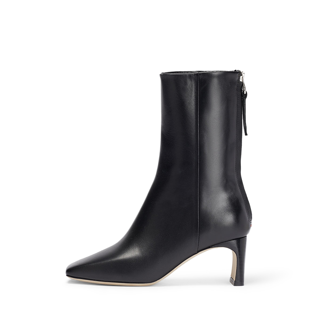 Aeyde Tabitha 65 Leather Ankle Boots In Black