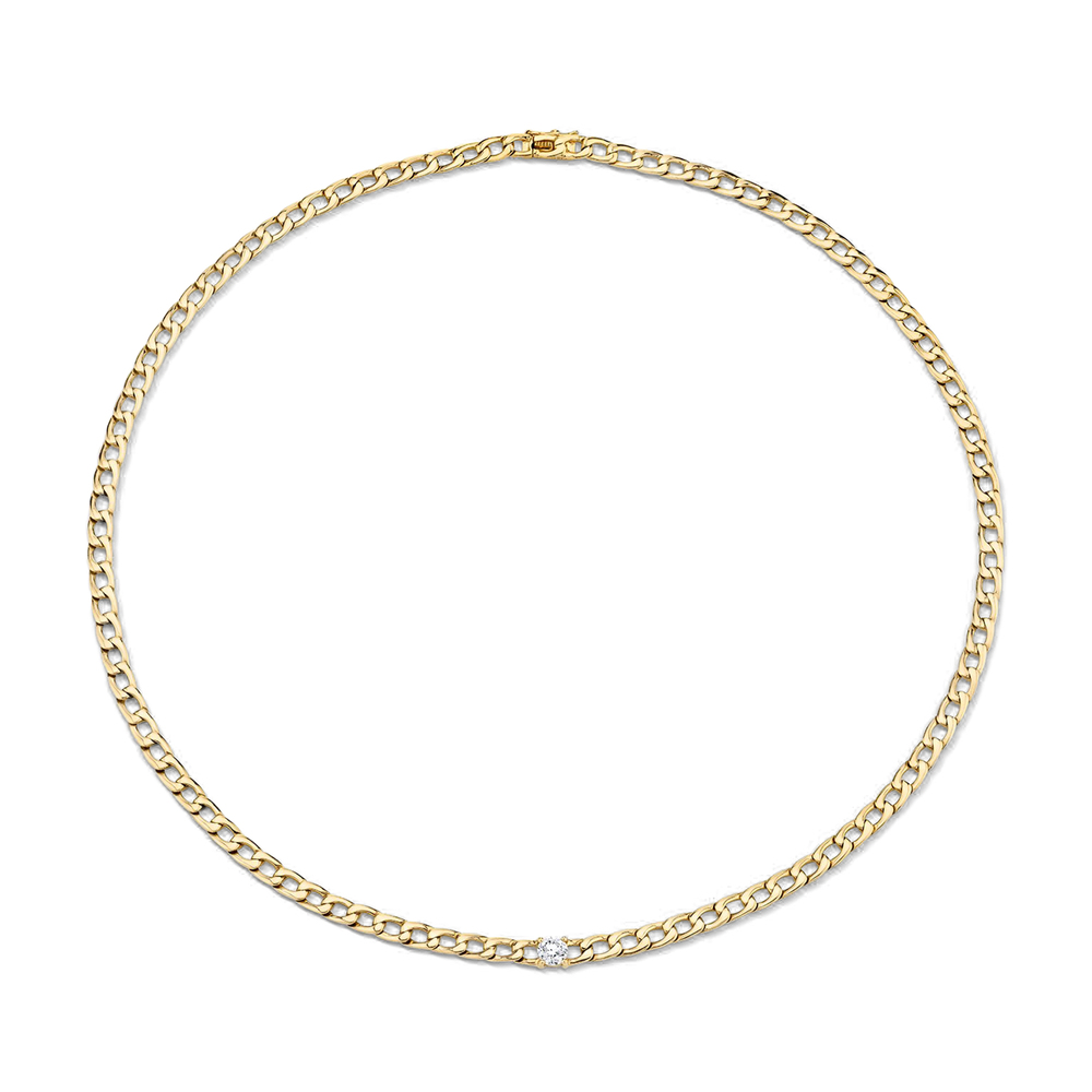 Anita Ko Plain Chain-link Choker In Gold