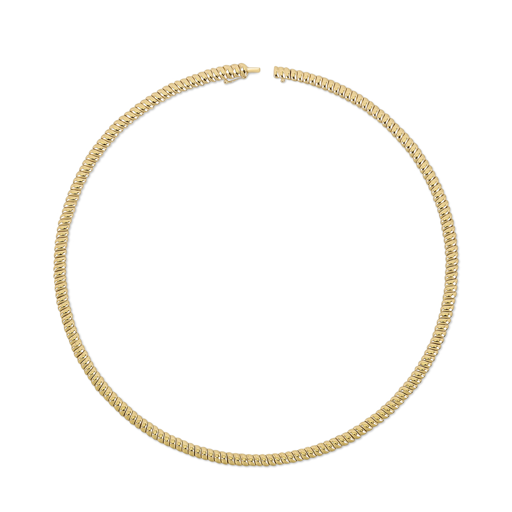 Anita Ko Zoe 18-karat Gold Choker In 18k Yellow Gold,white Diamond
