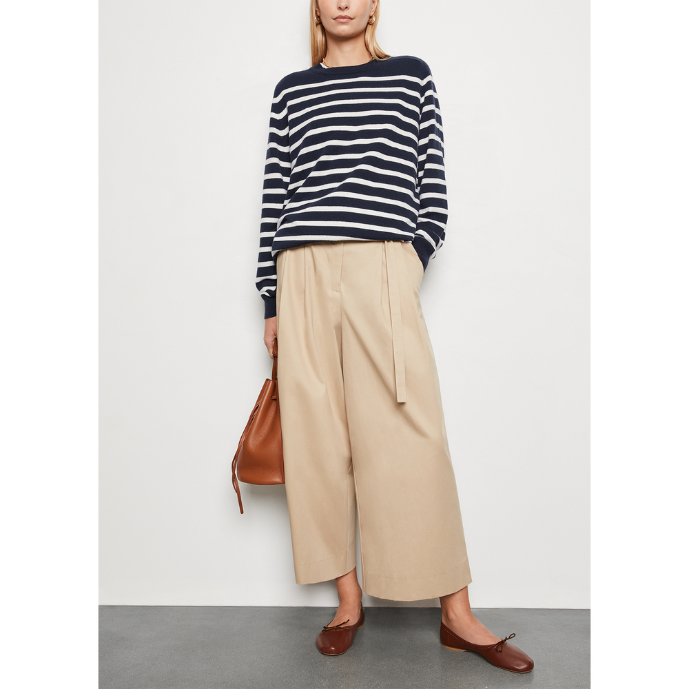 G. Label by goop Gia Oversize Striped Cashmere Crewneck | goop G. Label by goop Gia Oversize Striped Cashmere Crewneck | goop