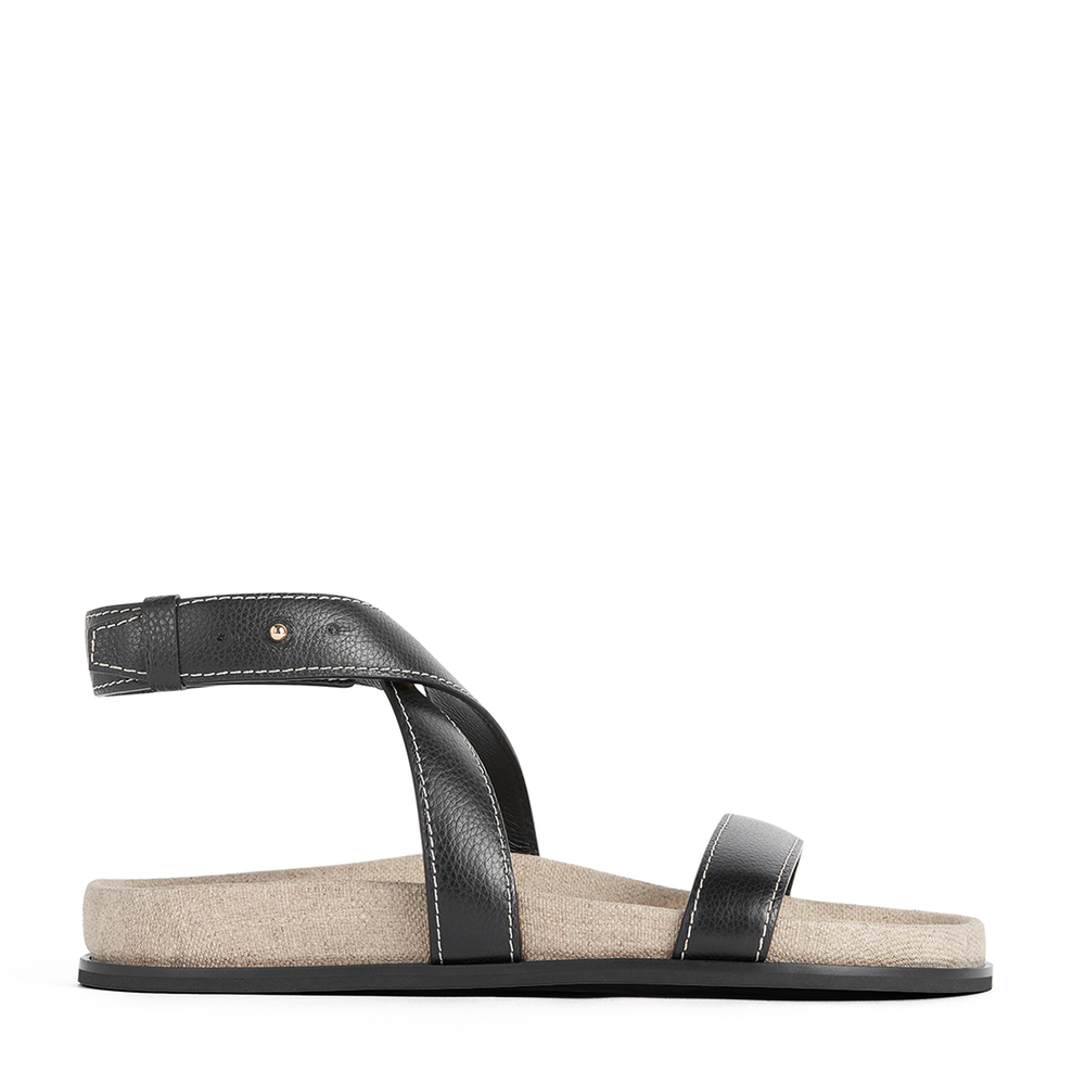 Shop Totême Chunky Sandals In Black