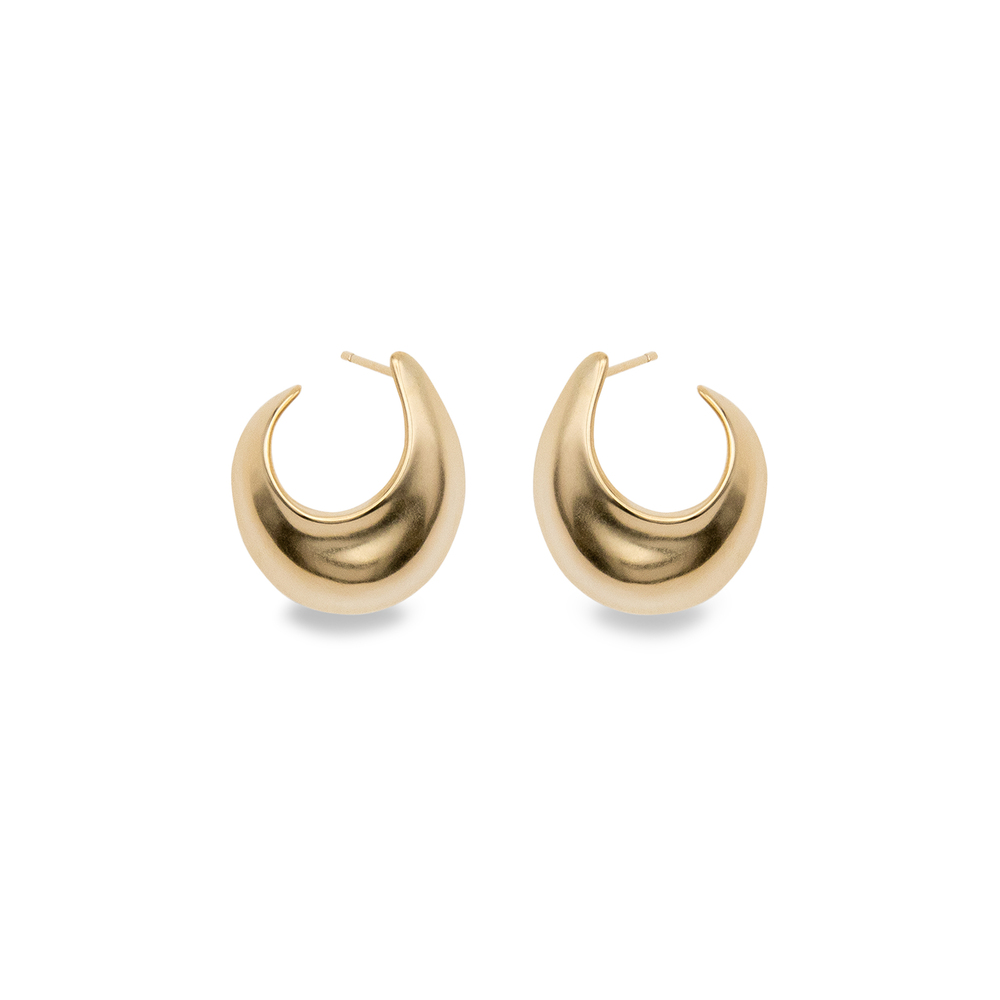 Shop By Pariah The Classic Sabine Earrings In 14k Gold Vermeil