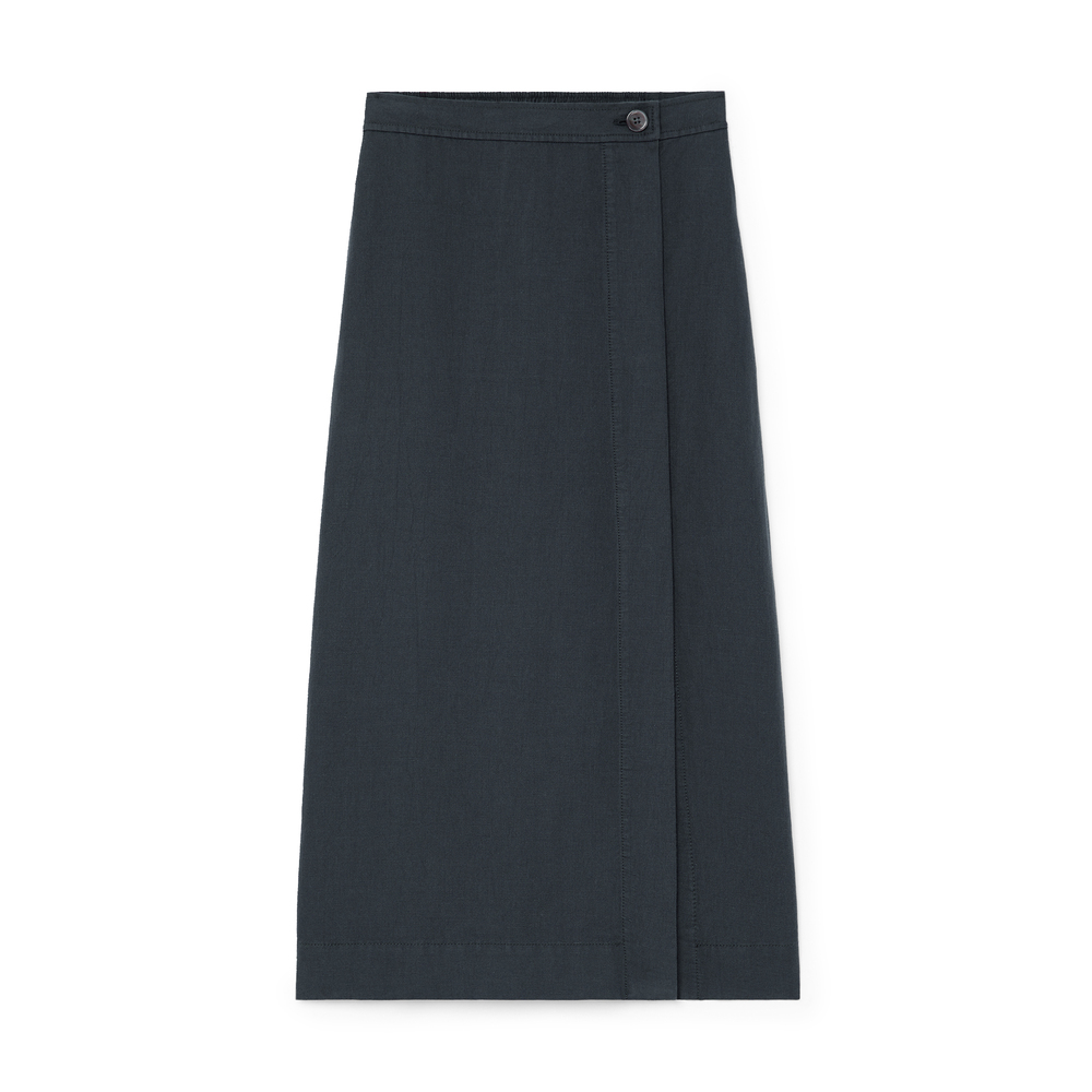 Shop Alex Mill Button-front Skirt In Washed Black
