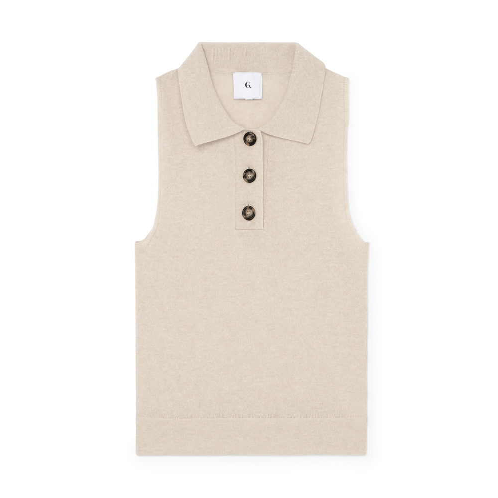 G. Label By Goop Jensen Polo Shell In Oat