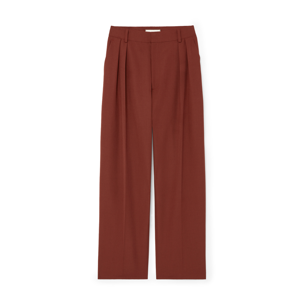 Kallmeyer Houghton Pleated Trousers In Brick