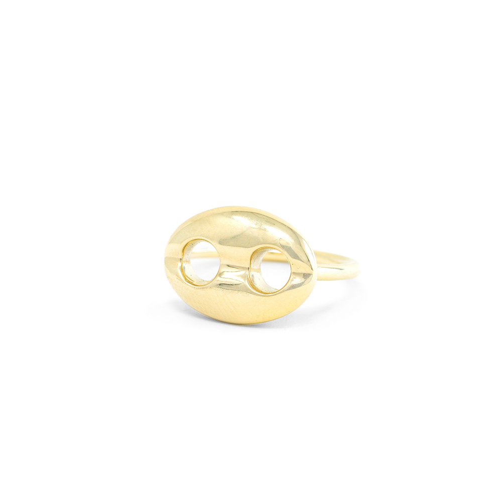 Jenna Blake Mini Mariner Ring In 18k Yellow Gold