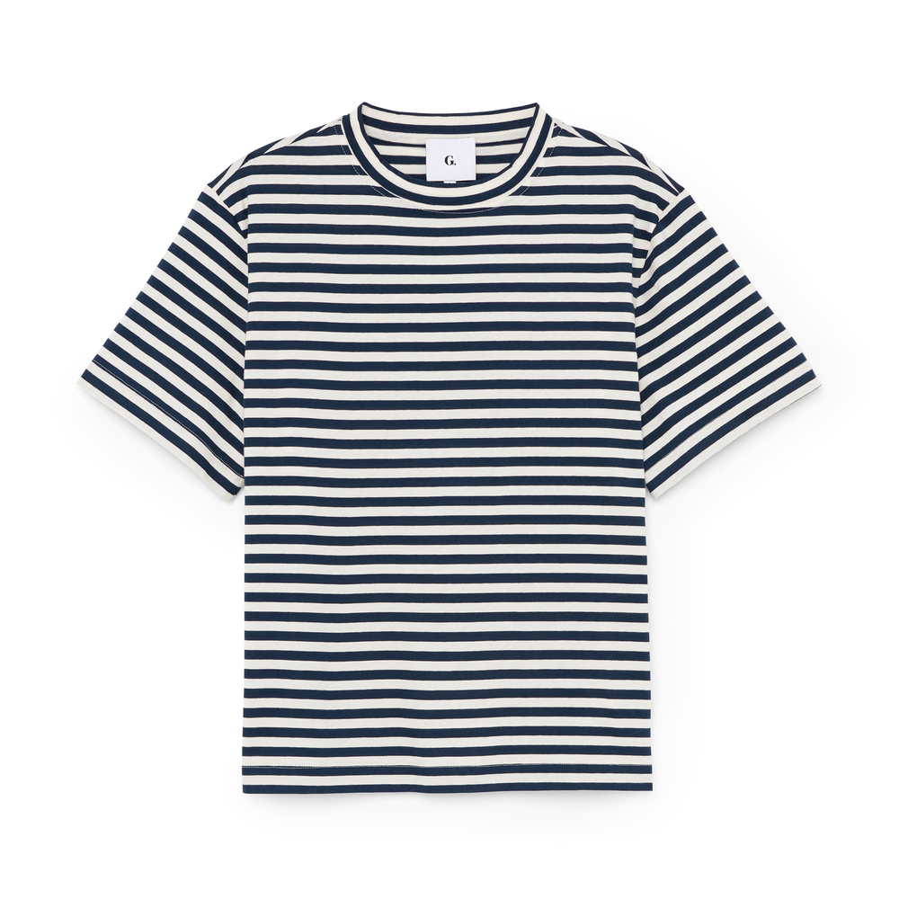 Shop G. Label By Goop The Boy Tee In White,navy