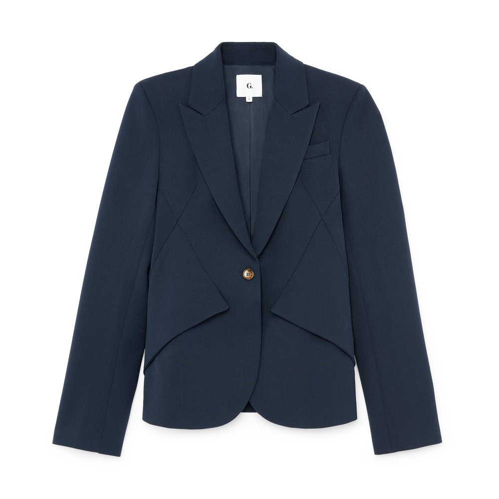 Shop G. Label By Goop The Tailored Jacket In Navy