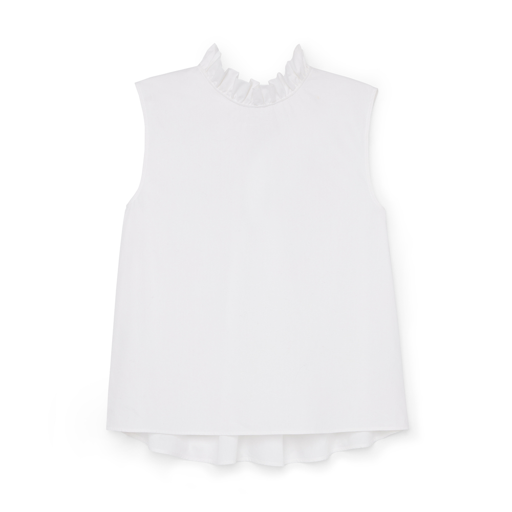 G. Label By Goop Ruffle-trim Top In White