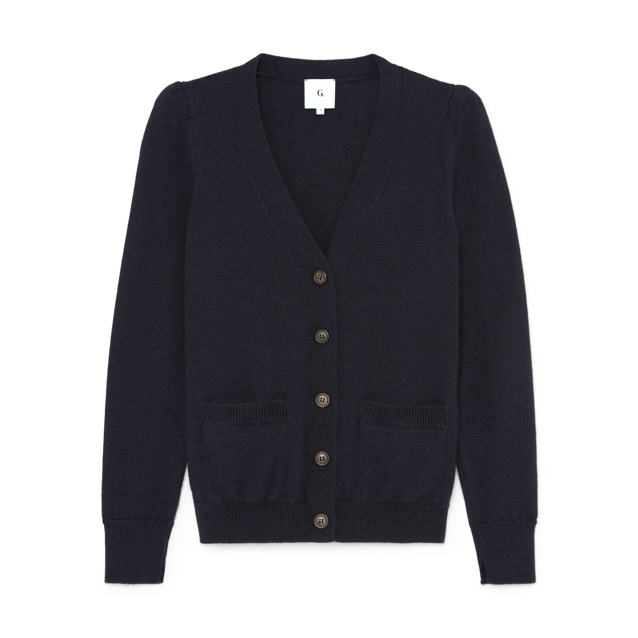 HOUSE BUTTON CARDIGAN (WHITE) - GLOWNY