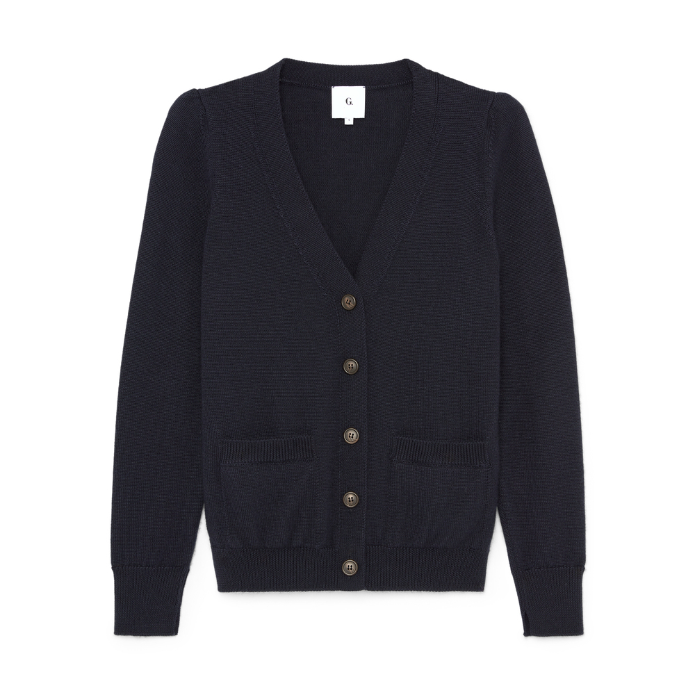 Shop G. Label By Goop The Signature Cardigan In Navy