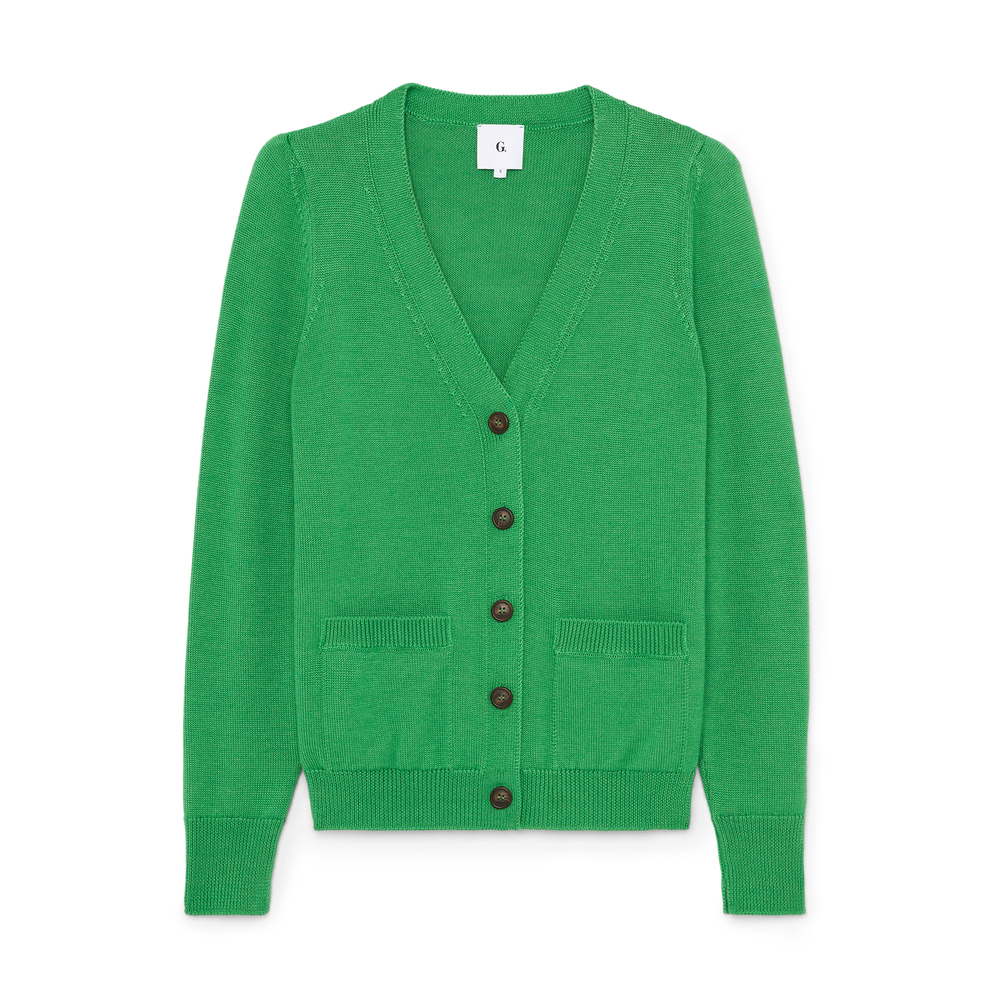 Shop G. Label By Goop The Signature Cardigan In Green
