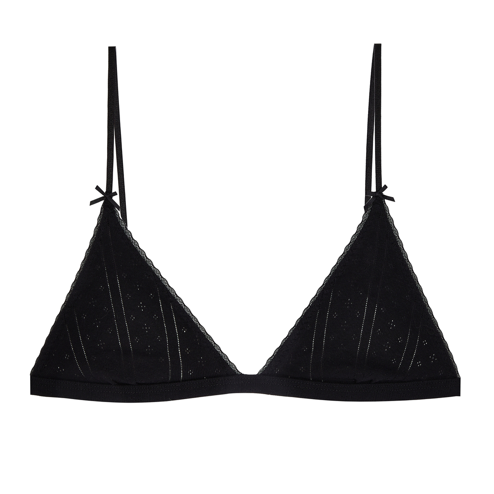 Shop Cou Cou Intimates The Triangle Bralette In Black
